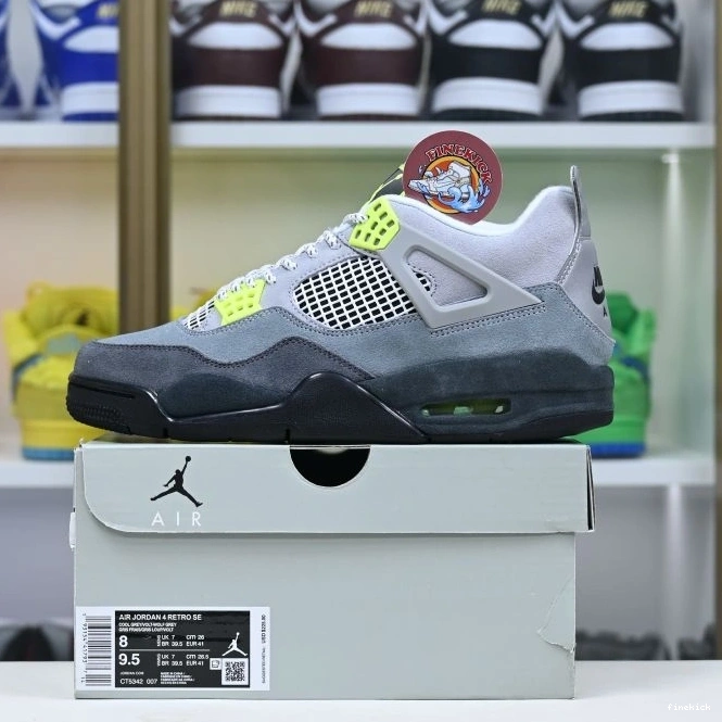 Jordan Jordan se'95neon 4 retro Air 0828